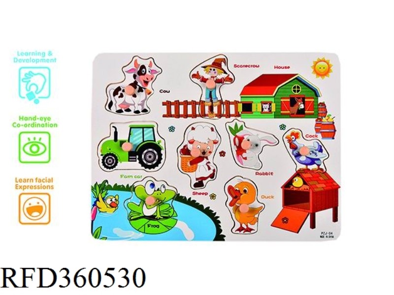 FARM COGNITION HAND PUZZLE (PLASTIC TACKS)