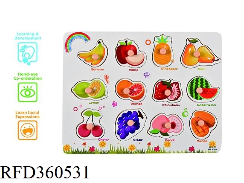 FRUIT COGNITION HAND PUZZLE (PLASTIC NAIL)