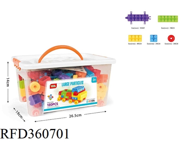 DIY LARGE-PARTICLE BUILDING BLOCKS (ABOUT 120PCS)