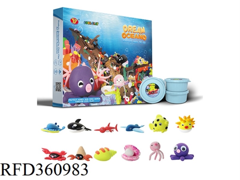 COLOUR MUD - FANTASTIC OCEAN THEME 12PCS