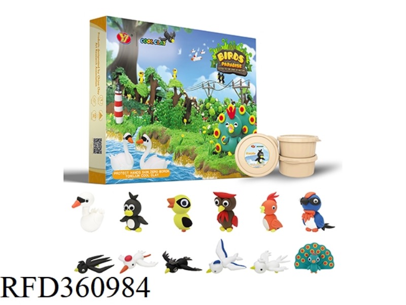 COOL MUD - BIRD PARADISE THEME 12PCS