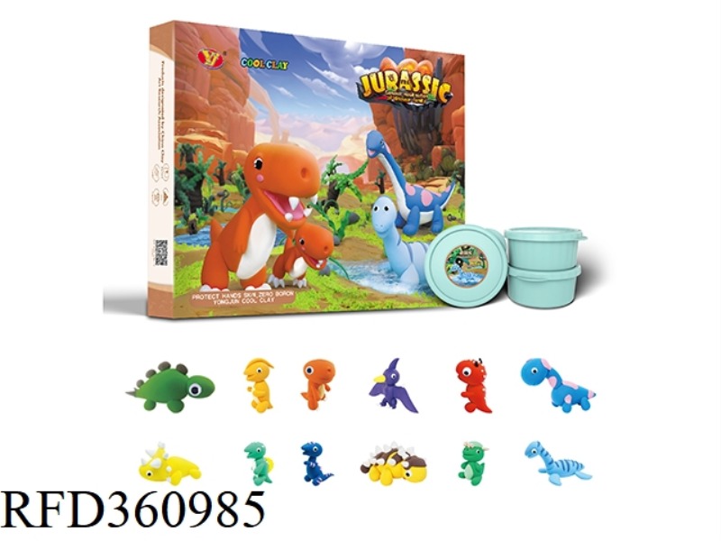 COOL MUD MUD - JURASSIC THEME 12PCS