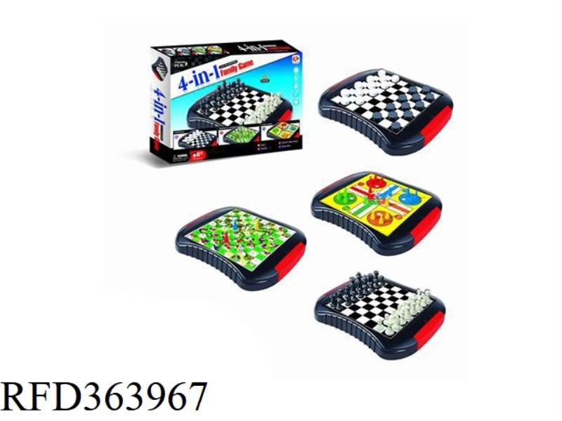 FOUR IN ONE CHESSBOARD
