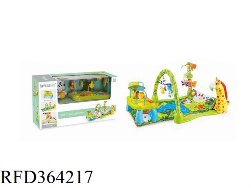 BABY CRAWLING MAT, GREEN + GAME TABLE