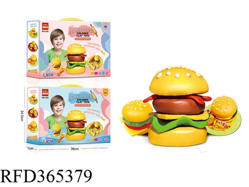 PAINTED MUD TOYS - CREATIVE BURGER