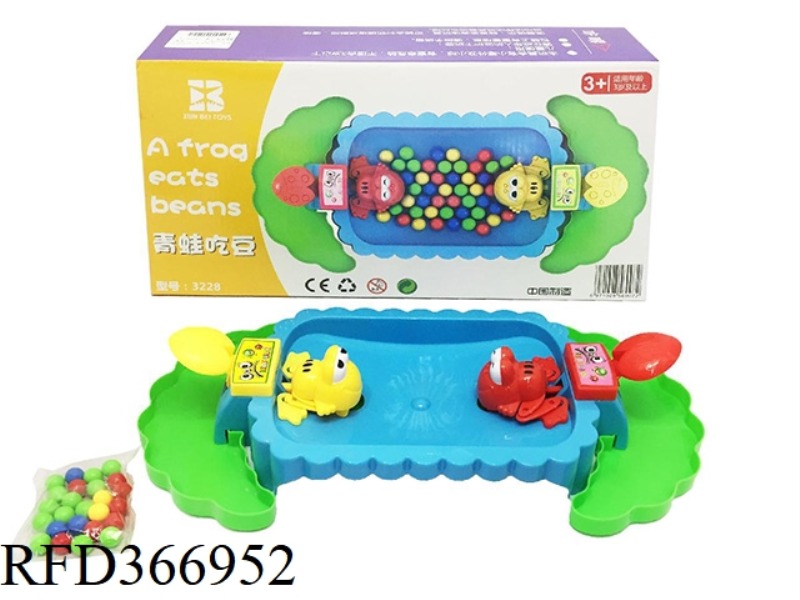 FROG GRABBING BEADS-BIG PLATE (2 PEOPLE 24 BEANS) CHINESE VERSION