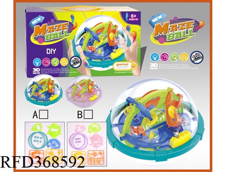 DIY 3D PUZZLE MAZE BALL 100LEVELS