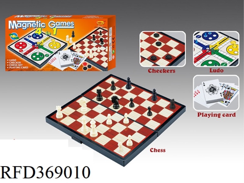4 IN 1 MAGNETIC GAME CHESS