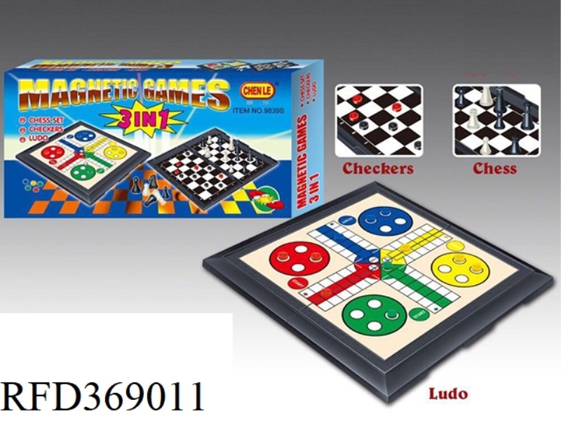 3 IN 1 MAGNETIC CHESS GAME