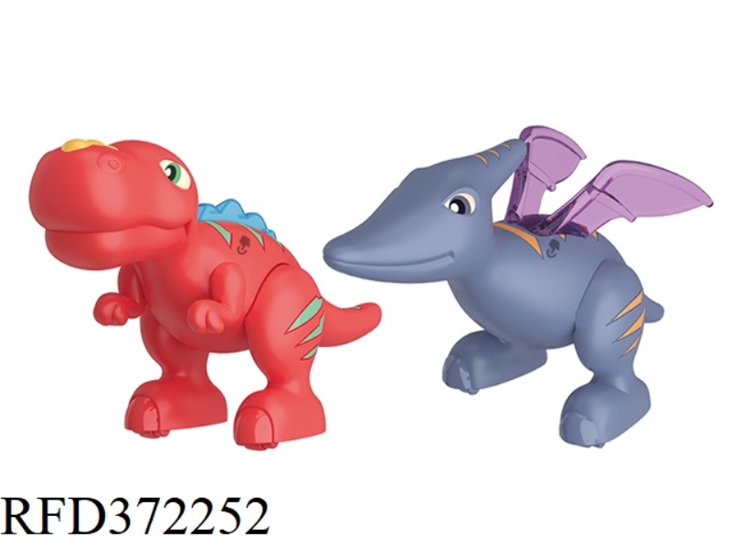 DINOSALIR BUILDING 2IN1-TYRANNOSAURUS & PTEROSAUR