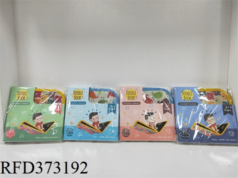 LITTLE BEAR CHILDREN'S DRAWING BOOK 6 PAGES WITH 3 PENS + WET TISSUE