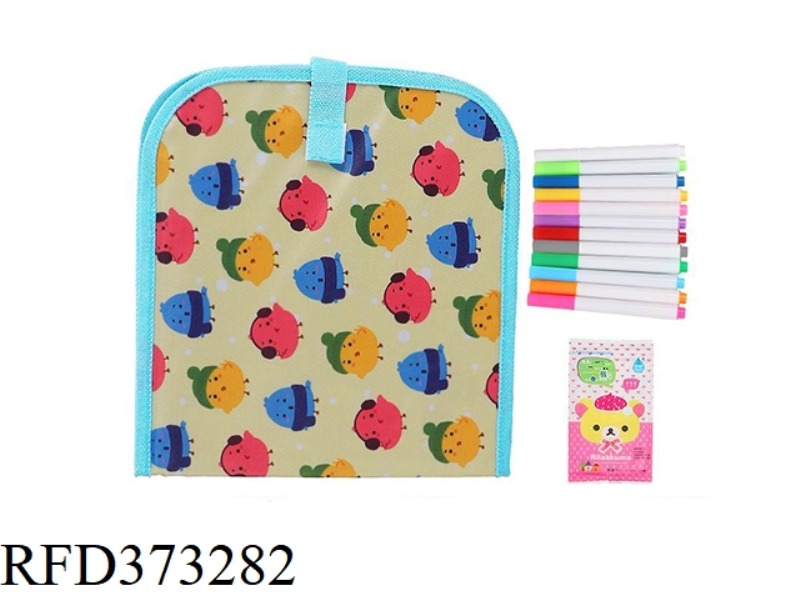 6-PAGE PAINTING BOOK WITH 12 PENS