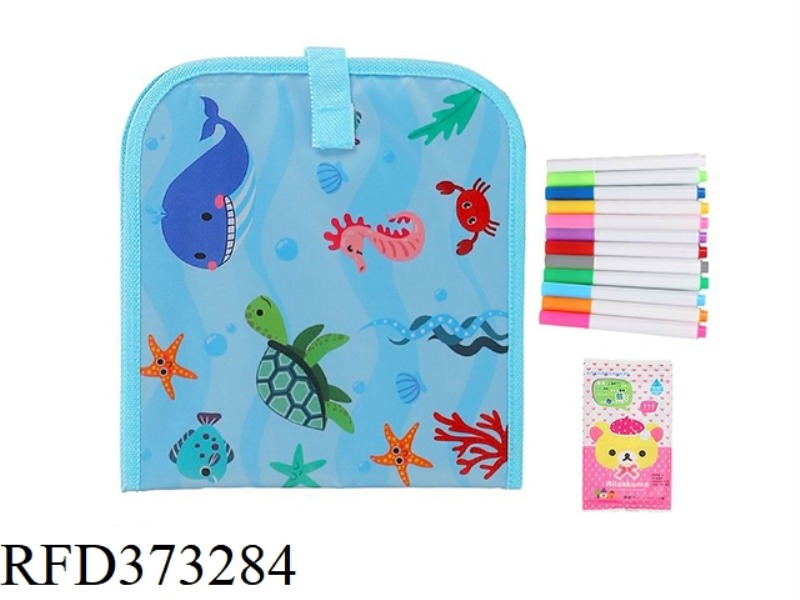 6-PAGE PAINTING BOOK WITH 12 PENS