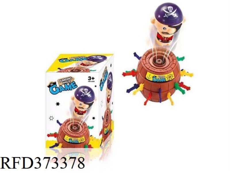 CRUCIAL PIRATE BARREL (WITH 16 SWORDS)