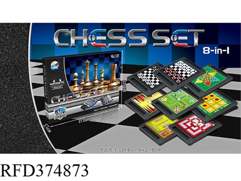 MAGNETIC CHESS EIGHT IN ONE
