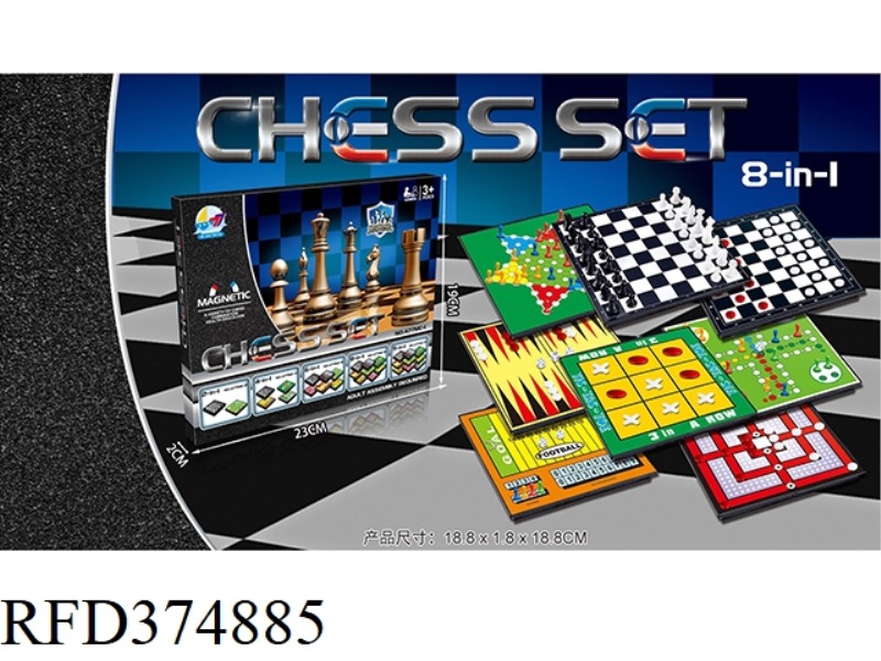 MAGNETIC CHESS EIGHT IN ONE