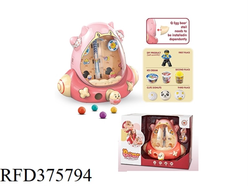 Q EGG BEAR ORBITAL PINBALL GAME MACHINE