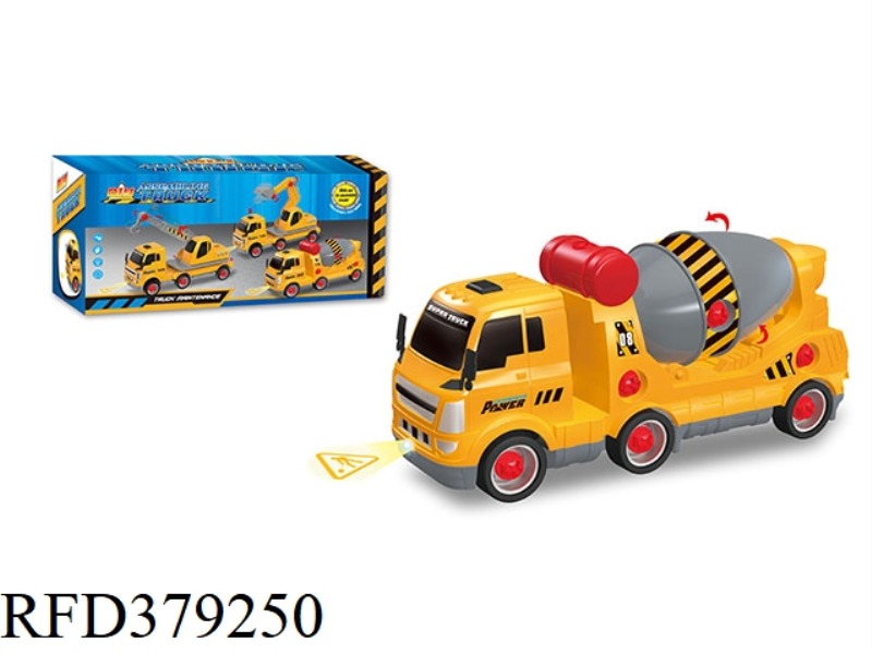 DIY PUZZLE DISASSEMBLY AND ASSEMBLY PROJECTION ENGINEERING MIXER TRUCK