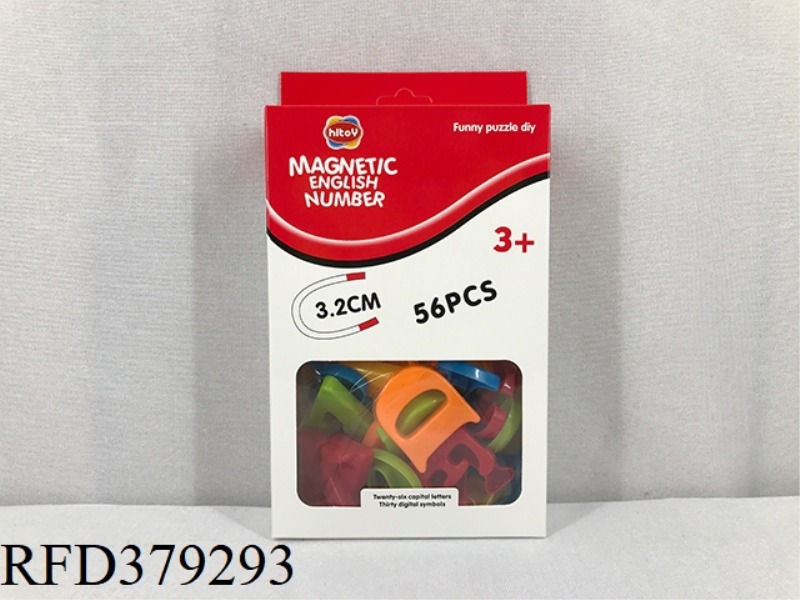 MAGNETIC ALPHANUMERIC 56PCS BOX