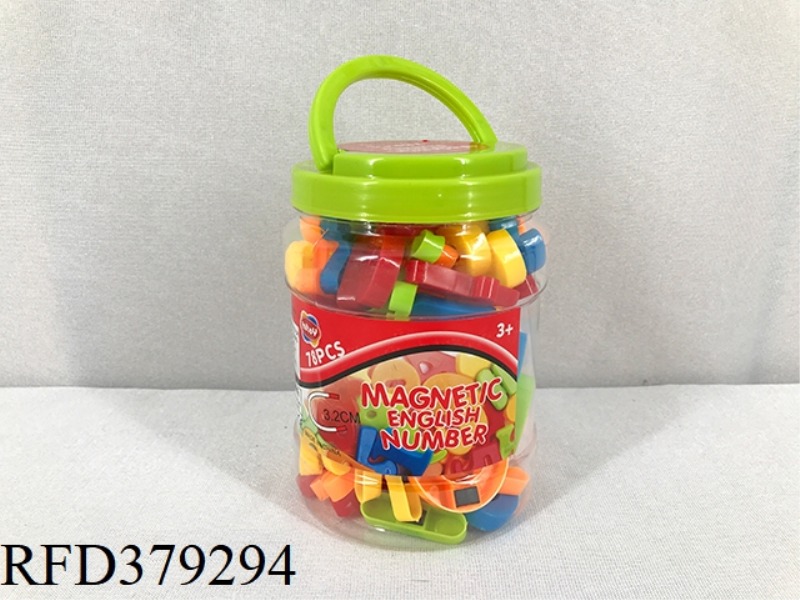 MAGNETIC ALPHANUMERIC BOTTLE/78PCS