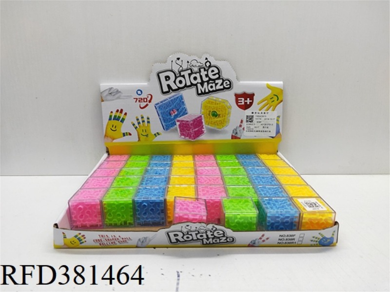 3.5CM SOLID COLOR HONEYCOMB MAZE 48PCS