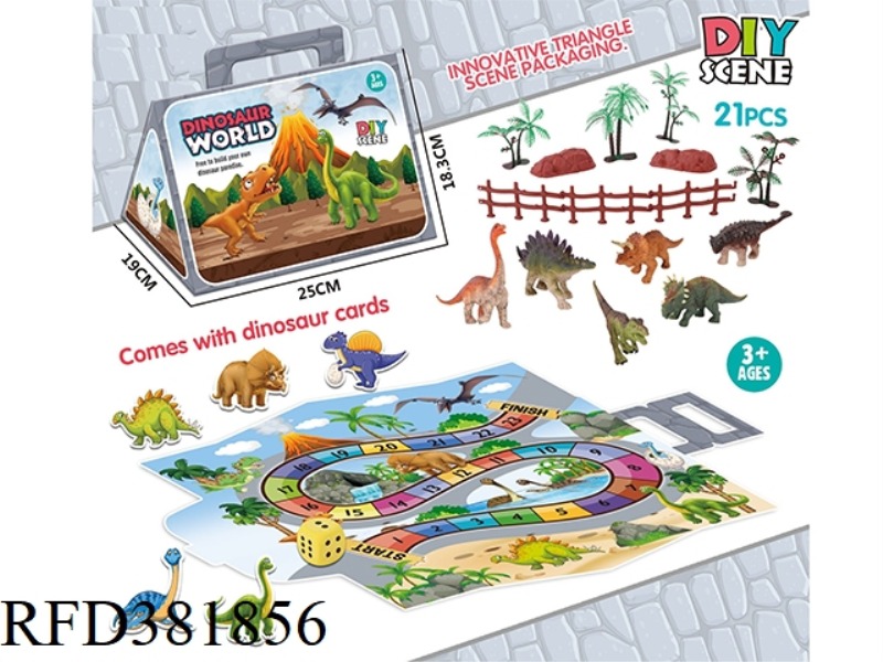PUZZLE SCENE DINOSAUR DIY SET (21PCS)