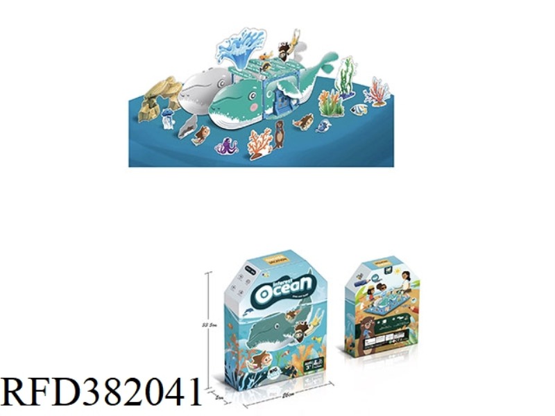 TAKE A DIP IN THE WORLD OF OCEAN WHALES DIY BUILD A PAINTING HOUSE