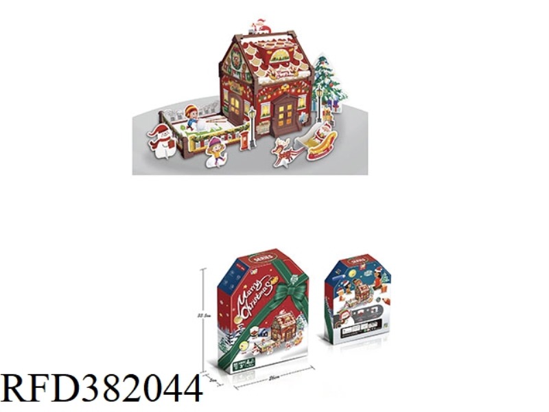 SANTA DIY BUILDS A PAINTING HOUSE