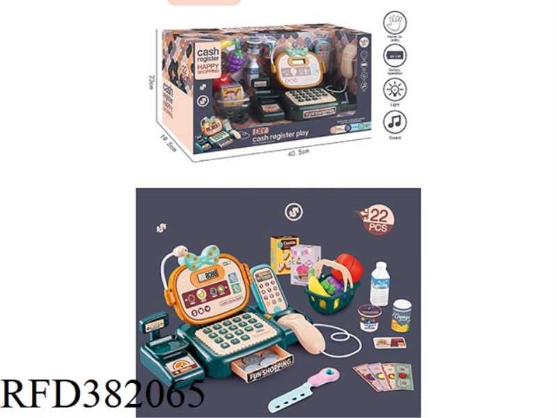 SMART CASH REGISTER WITH BOWKNOT (BLUE)