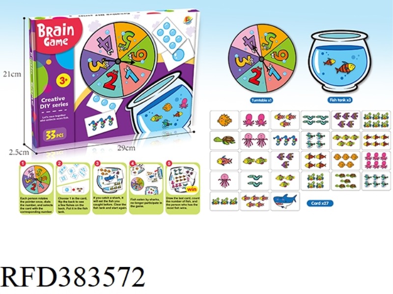 DESKTOP PUZZLE GAME (FISHING PARENT-CHILD INTERACTIVE BOARD GAME)