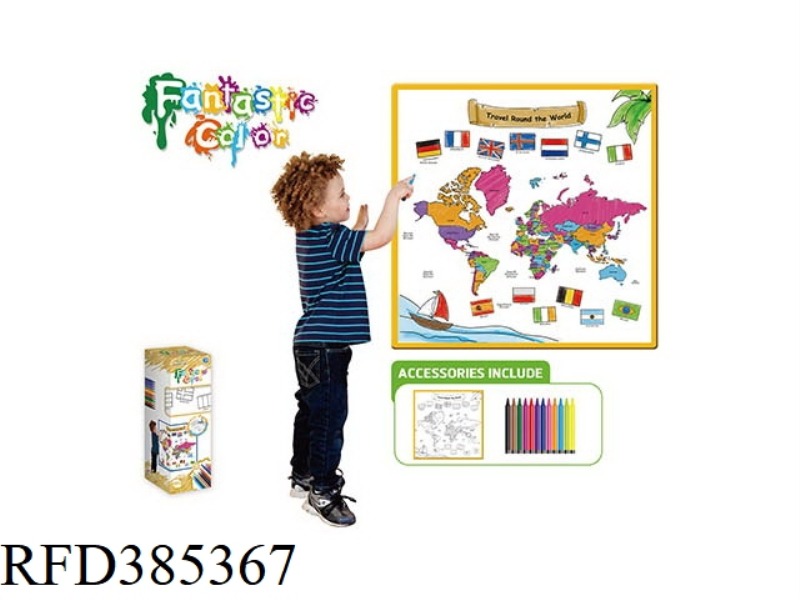 DOODLE CANVAS (TRAVEL AROUND THE WORLD)