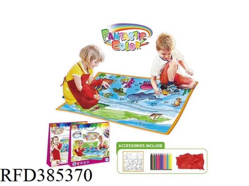 LARGE GRAFFITI CANVAS + APRON (SEA WORLD)
