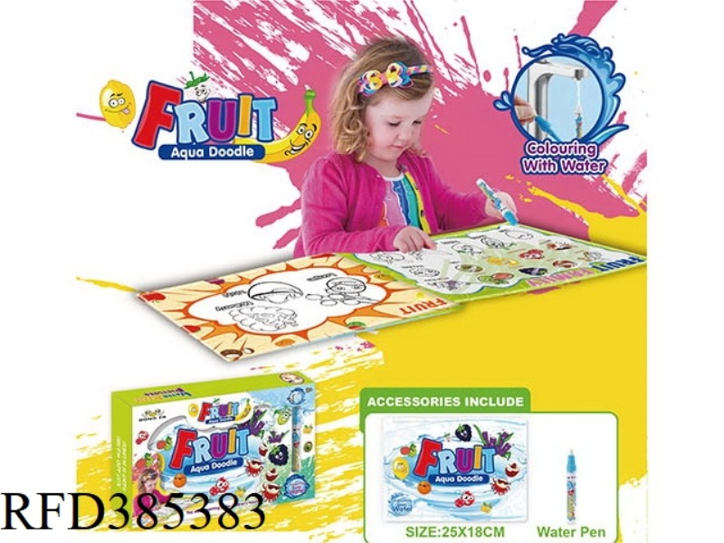 FRUIT GAMES CHILDREN'S LEARNING BOOK OF WATER PAINTING [TEAR NOT ROTTEN]