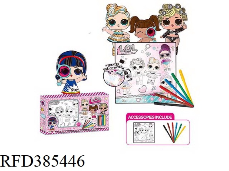 SURPRISE DOLL COLOR CANVAS WINDOW BOX 4