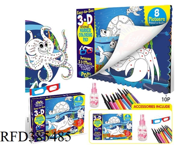 SMALL 3D SEA WORLD PAINTING BOOK