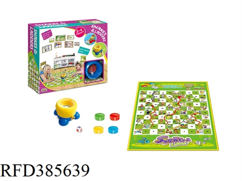 MEDIUM COLOR BOXED DICE CLOCK SNAKE CHESS