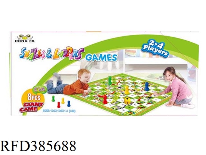 EVA MAT COLOR BOX SNAKE CHESS SET