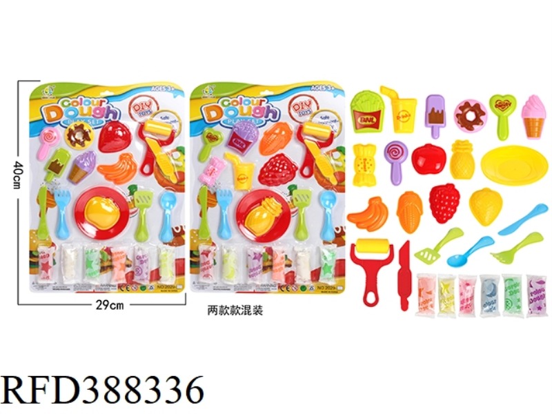 SUCTION BOARD CANDY FRUIT COLOR MUD (TWO TYPES ASSORTED)