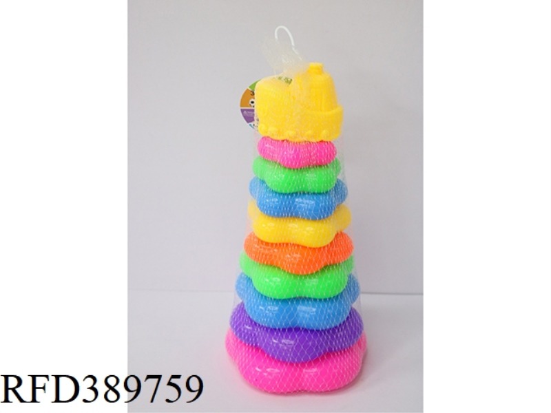 RAINBOW PLUM BLOSSOM RING BOAT