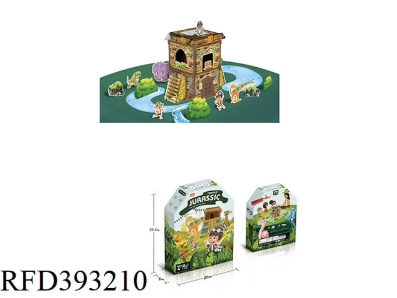 DINOSAUR TEMPLE DIY TO BUILD A PAINTING HOUSE