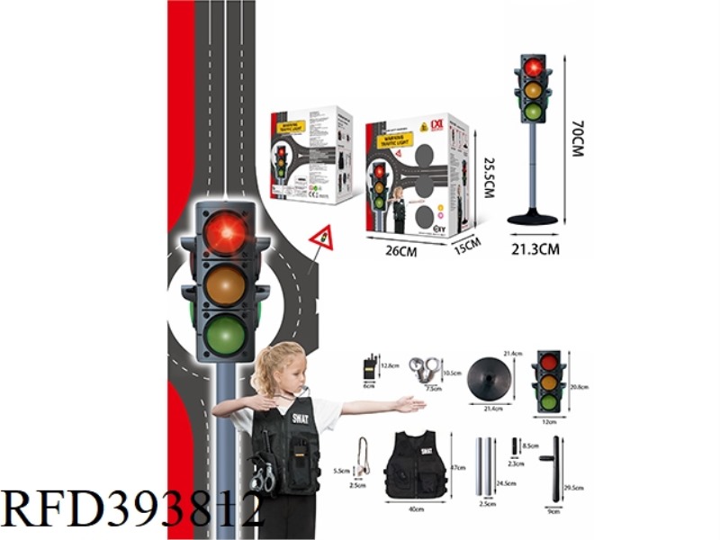 DIY PUZZLE SELF-ASSEMBLED TRAFFIC LIGHT SET (10PCS)
