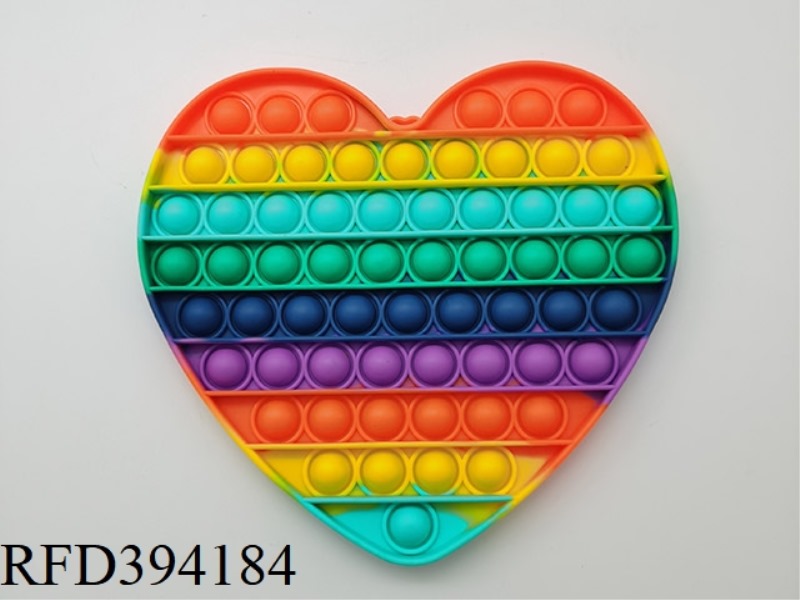 20CM HEART (RAINBOW) 127G
