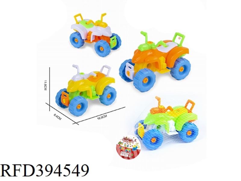 PUZZLE DISASSEMBLY CARTOON BEACH MOTORCYCLE