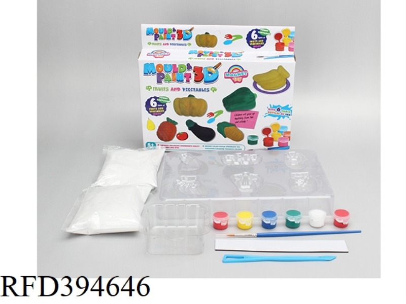 DIY PLASTER PAINTED TOY-VEGETABLES