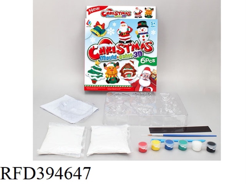 DIY PLASTER PAINTED TOY-CHRISTMAS