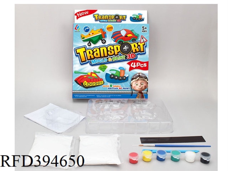 DIY PLASTER PAINTED TOY-TRAFFIC