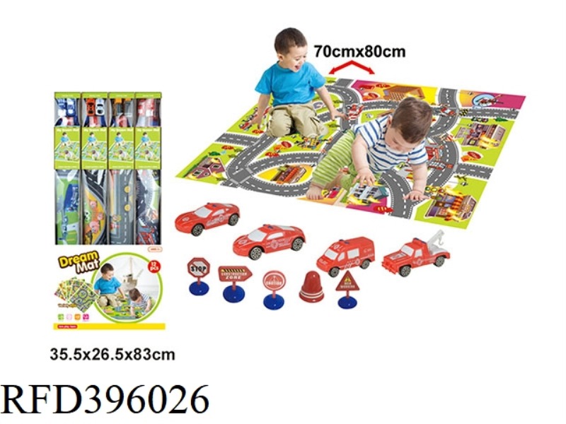FIRE TRAFFIC CARPET MAP (12PCS)
