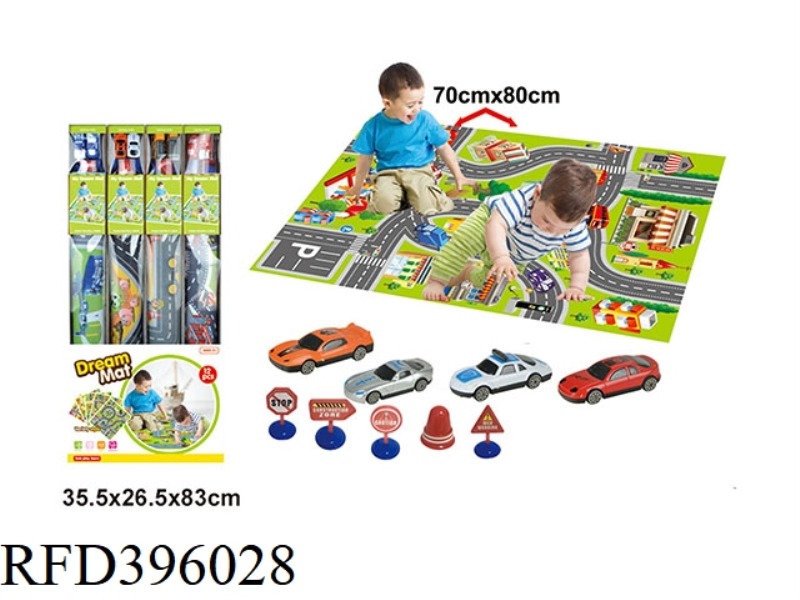 URBAN TRAFFIC CARPET MAP (12PCS)