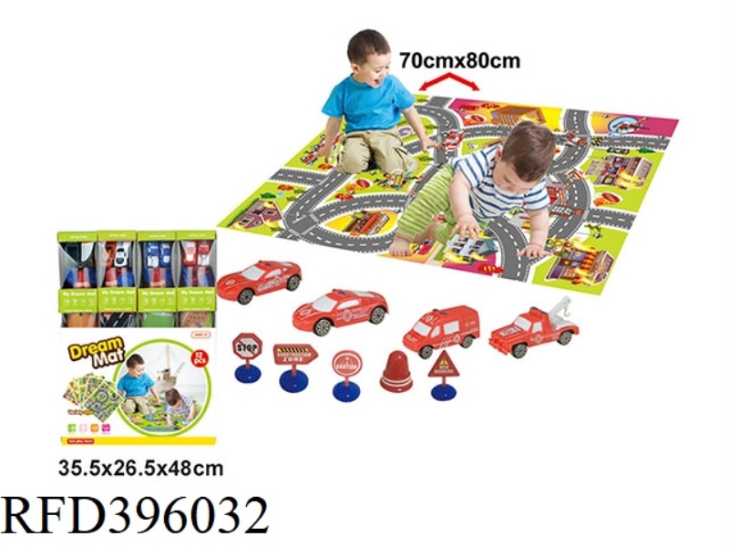 FIRE TRAFFIC CARPET MAP (12PCS)