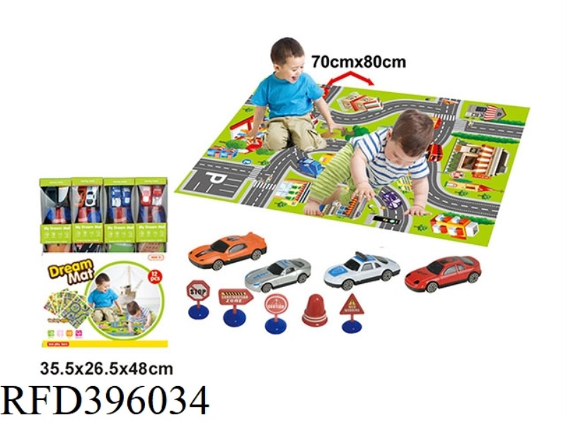 URBAN TRAFFIC CARPET MAP (12PCS)